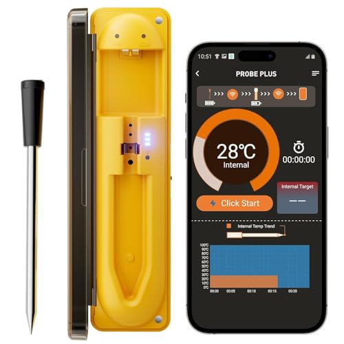 Wireless Meat Thermometers, Food Thermometer with 150m Wireless R...