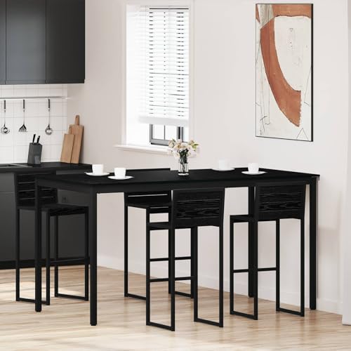 Gecheer Modern Dining Table for Kitchen & Dining Room - Engineered Wood - Rectangular Shape - Contemporary Home Decor Model3415396