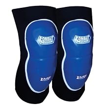 Combat Sports MMA Advanced IMF TechTM Knee Pads Injected Molded Foam, Leather Striking Surface, Neoprene Sleeve Support Large, New