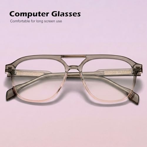 Image of ROYAL SON Blue Cut Computer Glasses | Anti Glare & Blocks Harmful Rays | UV Protected | Full Rim | Square | Men & Women | Small | SF-RS9090