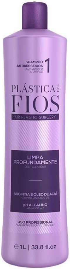 Cadiveu Plastica dos Fios Shampoo Anti-waste Step 1 - 1 Liter/33.8fl.oz.