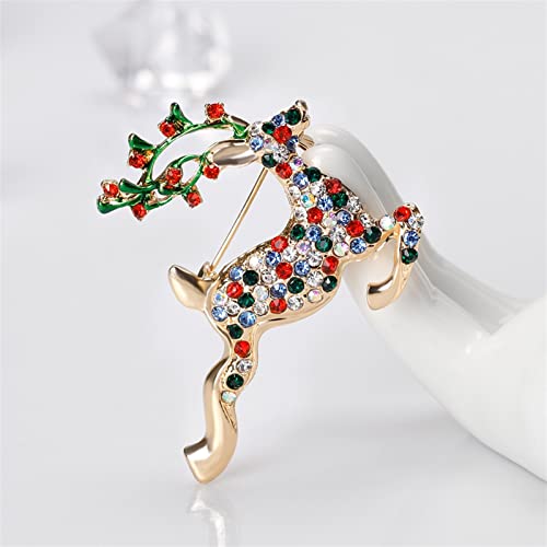 Broche d'élan de Noël WXKAGF accessoire animal mignon pour robe - 2