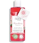 The Bath Factory Shower Gel for Body Wash | 100% Vegan & Contains Natural Wild Strawbery Extract ...