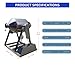 BEILOCKERY 52 Gallon Dry Powder Mixer 304 Stainless Steel Rotary Drum Blender for Food Ingredients Industrial Metal Powder Mixing Machine 110 3KW