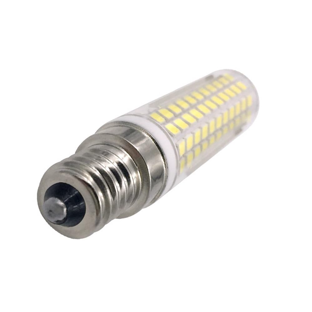 YSJX Lighting, Confezione da 10, lampadina LED a mais AC220V G9/E11/E12/E14 2835SMD 136LED 15W lampadina in ceramica dimmerabile(Warm white,E14 15W)