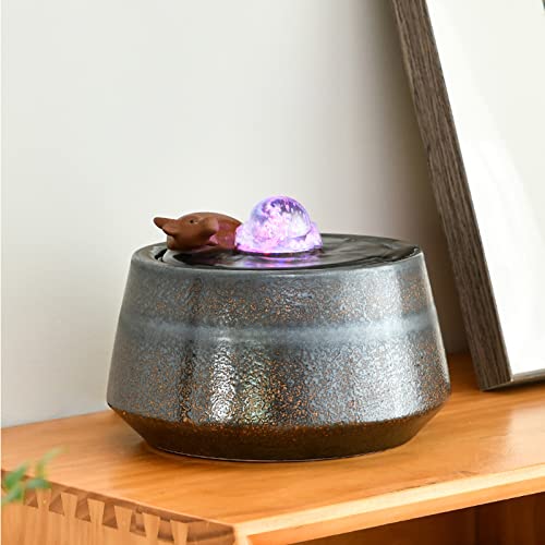 Fontaine d'eau de table relaxation intérieure avec cascade apaisante