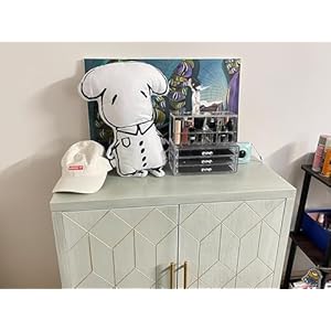 HLR Green Accent Cabinet with Gold Trim,Storage Cabinet with 2 Doors,Modern Wooden Sideboard for Living Room, Kitchen, Office and Hallway HLR Green Accent Cabinet with Gold TrimStorage Cabinet with 2 DoorsModern Wooden Sideboard for Living Room Kitchen Office and Hallway