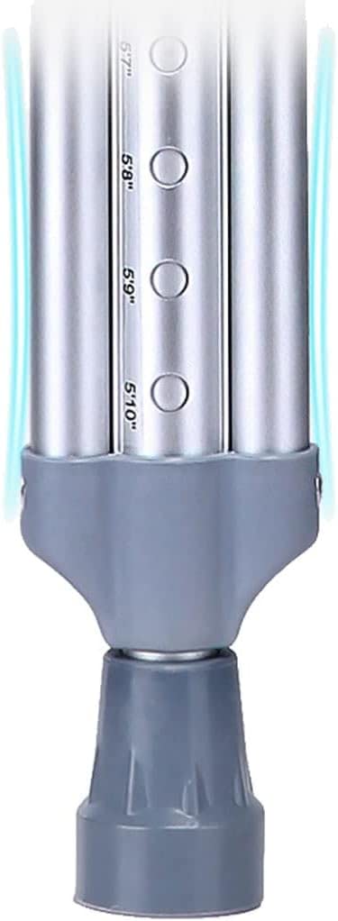 Stampelle sotto le ascelle stampelle per anziani canna leggera Medical antiscivolo bastone da passeggio regolabile in altezza Stampella ausiliaria telescopica regolabile (dimensioni: 92-112 cm)