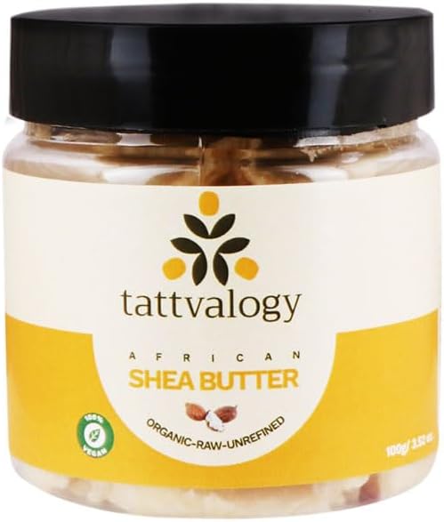 African Shea Butter (100g) |Unrefined & Organic Shea Butter | use as Face Moisturizer & Lip Cream | For Women & Men