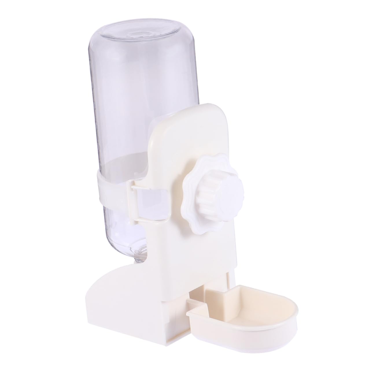 HEMOTON 1Pc Hanging Gravity Waterer Pet Water Feeder for Dogs and Cats Leak Design White Automatic Water Dispenser for Indoor and Outdoor Use