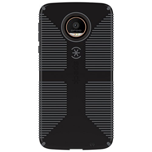 Speck Products Candyshell Grip Case For Moto Z Droid Smartphone, Black/Slate Grey #TOP1