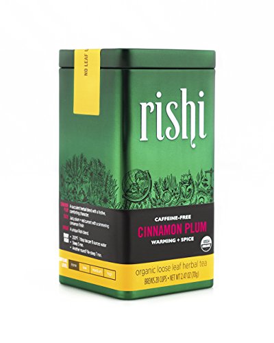 Rishi Tea Organic Cinnamon Plum Loose Leaf Herbal Tea, 3.00 Ounces Tin