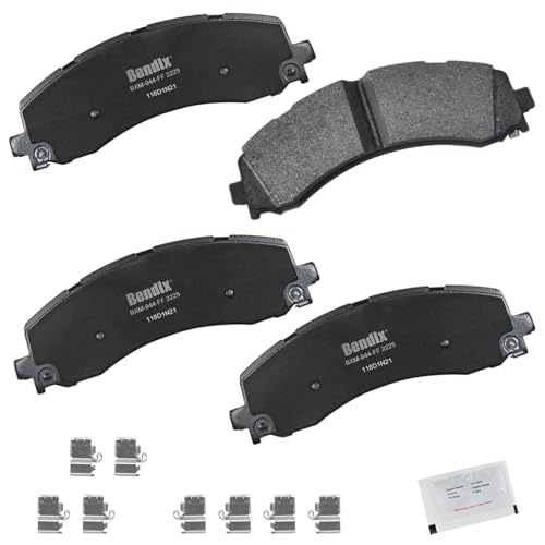 Image of Bendix Priority1 CFM2225 Semi-Metallic Rear Brake Pads for Ram 2500 2023-2019, 3500 2023-2019, 4000 2020-2019