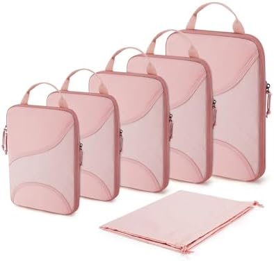 Bagsmart Compression Packing Cubes, Travel Bag Cruise Ship Essentials