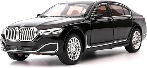 Image of SPITEN BMW 760Li 1:24 Diecast Scale Model Metal Pull Back Toy car for Kids with Openable Doors & Light, Music Toy Vehicle for Kids - Colors as Per Stock