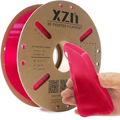 XZN TPU 95A Filament 1.75mm, Soft 95A Flexible 3D Printer Filament, 1KG...