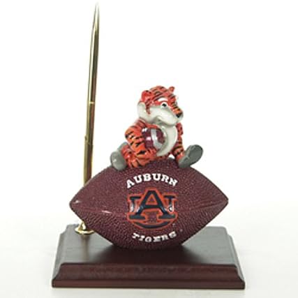 Auburn Tigers Mascot Football Clock/Pen