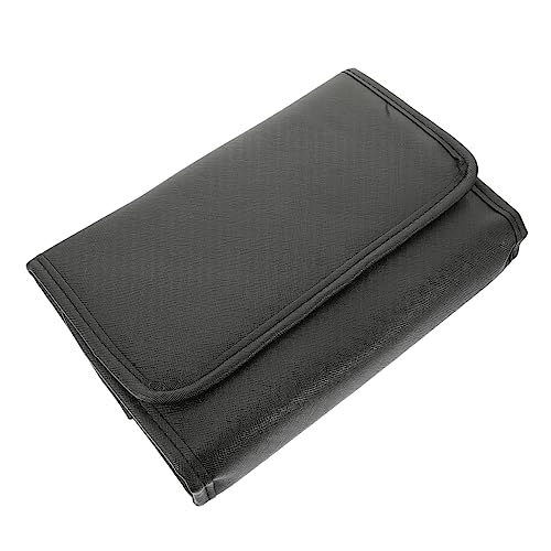 SOESFOUFU Jewelry Organizer Roll Travel Jewelry Case Storage Bag for Necklace Earrings Bracelets Black