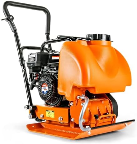 SuperHandy Plate Compactor with Water Tank - Enhanced for Dirt & ...