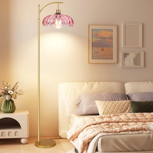 Lámpara de pie rosa con descuento - 30% de rebaja