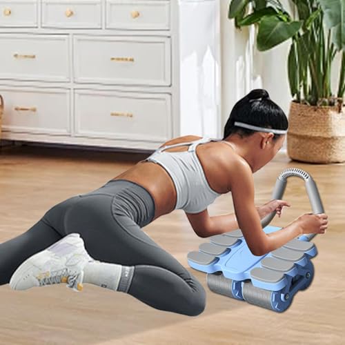 Equipo de ejercicio abdominal de cuatro ruedas para fortalecer el core sin perder el equilibrio 2