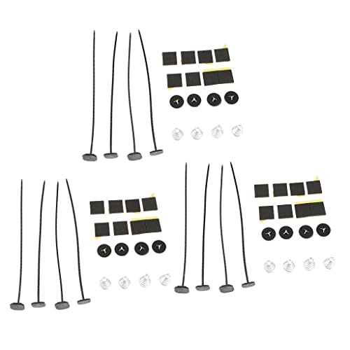 Generic 3x 交換用プラスチックユニバーサルラジエーターマウント電動ファンタイストラップ 1 キット, ブラック