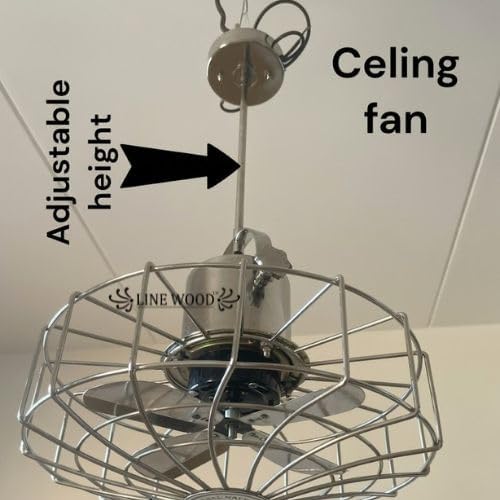 Image of Nautical Industrial Ceiling Fan Wall Mount Pedestal Electric Fan Vintage Style Chrome Finish Modern Home Decor Accent Bedroom Office Kitchen Cafe Restaurant Farmhouse Elegant Display Fan