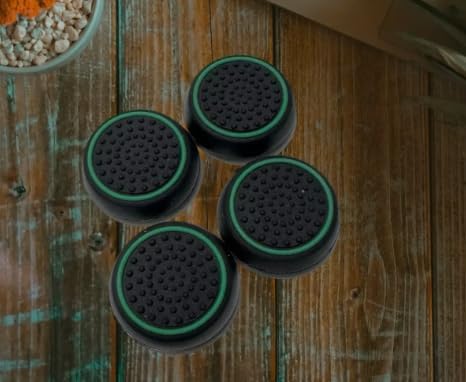 PearlBytes Thumb Grips compatible with PS4/PS5/XBOX Series, Quality Silicone Material - Gaming Accessories - 4 pcs