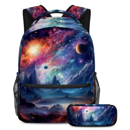 Cartable enfant grande capacité sac de voyage scolaire mixte ado avec trousse de stylos