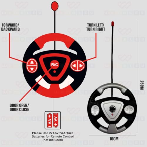 Image of Wembley Remote Control Car Toy | 1:16 Scale Ferrari Sports Racing Car | High Speed RC Car with Door Opening, LED Light & Rechargeable Battery | 2WD Remote Cars for Boys 7-14 Years