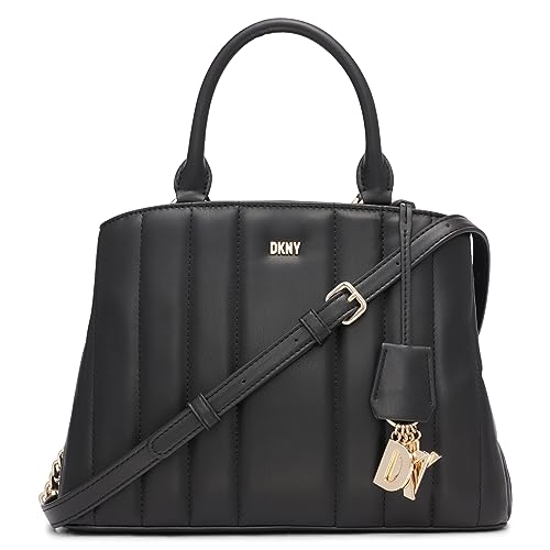 Sacoche DKNY Lexington Park noire et dorée taille M avec bandoulière chaîne chic