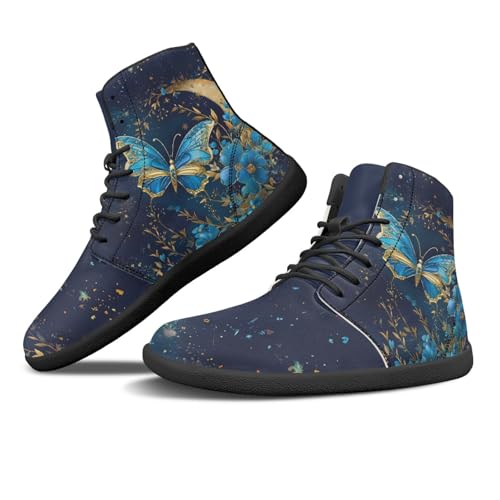 Dajingkj Zapatos descalzos para hombre y mujer, zapatillas deportivas cómodas, antideslizantes, para exterior e interior, Bonita Mariposa Negro, 41 EU