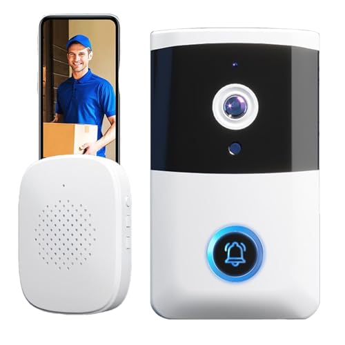 Cámara De Timbre De Video En Anillo, Cámara De Seguridad Con Timbre Visual Inalámbrico, Timbre De Seguridad Inteligente, Timbre De Video De Seguridad, Instalación Para Interior Y Exterior