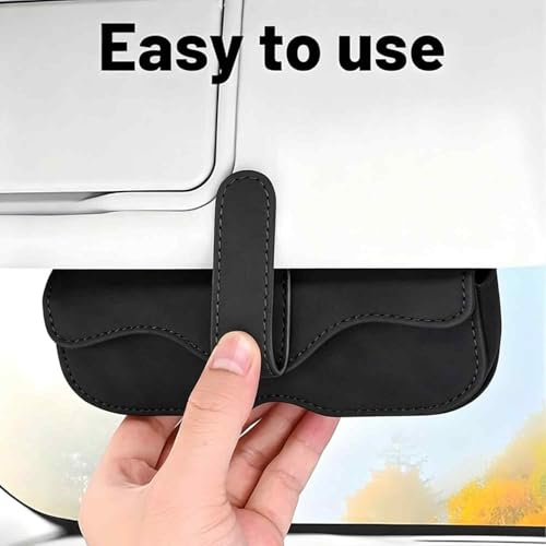Image of 1 PCS Sunglass Holder for Car, Automotive Eyewear Storage Case, Compact Car Interior Accessories for Driving Convenience