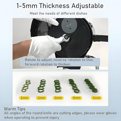 Electric Scallion Slicer & Spring Onion Chopper - 110W Vegetable Cutter for Garlic, Ginger, Chili, Cucumber - High-Speed 6000RPM, Compact Design 40x29x23CM