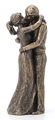 Escultura de amor JFSM INC pareja besándose 7.75 in