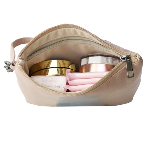 Image of Small Wristlet Wallets for Women, Zip Clutch Bag with Wristlet Pouch, 3-Zipper Original Design