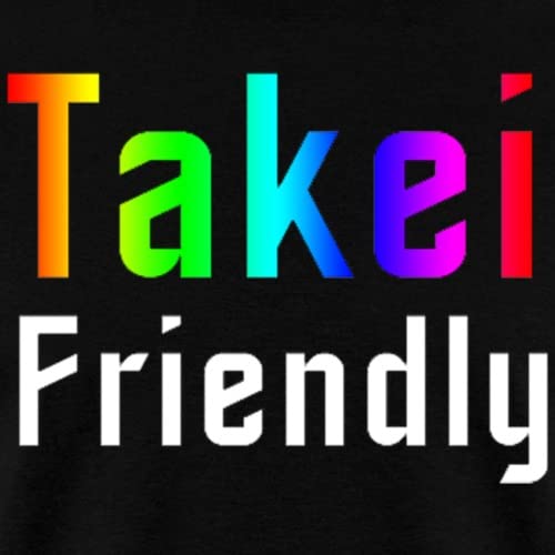 Spreadshirt George Takei Takei Friendly Lgbtq Pride Men's T-Shirt, 2Xl, Black #TOP1