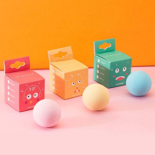 XWU Bola de brinquedo para gatos, brinquedo interativo para treinamento de gatos, simulação de som a