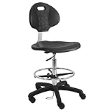 BenchPro Deluxe Drafting Stool - ESD Anti Static Ergonomic Polyurethane Chair. Seat Ht Adj. (21"-31"