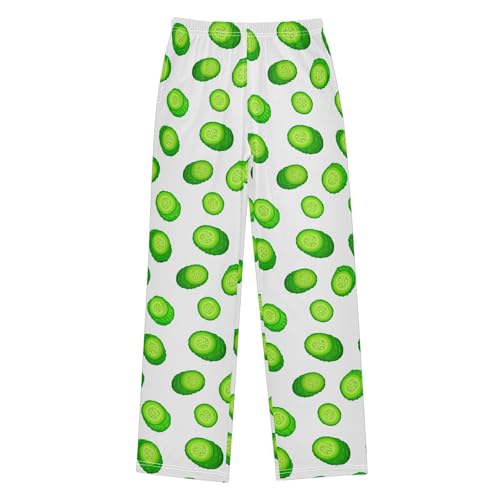 J JOYSAY Cucumber Slice White Pajamas Pants Soft Long Pajama Bottoms Lounge Sleep Pants Size S-XL