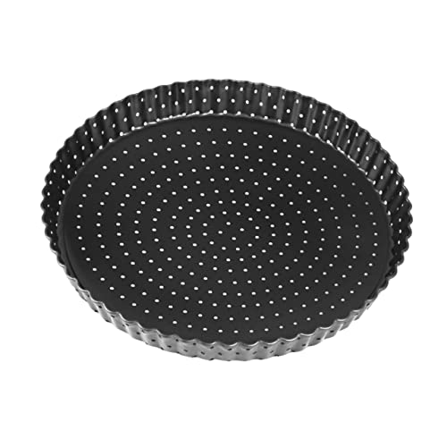 Unomor Non Stick Pizza Tart Pan with Holes Removable Bottom Baking Tray Large Mould for Easy Release for Cheesecake Quiche Muffins and More