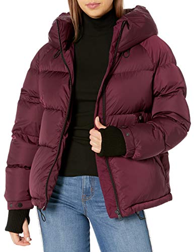 Soia & Kyo Women's SYLVANA Ladies Down Jacket, Wide Hood, Dewberry, XXS