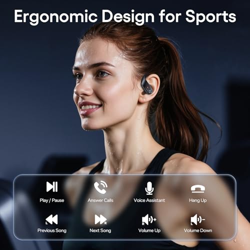 Image of Hybrid Active Noise Cancelling Wireless Ear Buds 80 Hrs Playtime Hi-Res Stereo Quality Bluetooth Earbuds with Transparency Mode Headphones Bluetooth Earhooks ANC Earphones for Work Sports Travel