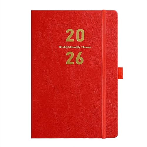 �蒠 2026�N �J�����_�[ �蒠 2026�N �J�����_�[ �T�ԁE�� 2026�N 1��~12�� 365�� �f�C���[�蒠 �^�u�t�� A5�T�C�Y Pu�f�� ����7mm �z�[���I�t�B�X���L�����p (���b�h)