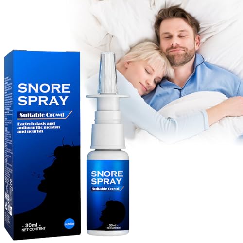 Gegen Schnarchen Einen Ruhigen Spray,Schnarchgeräusche Schnarchen Erholten Schlaf Spray,Stop Schnarchen Spray,Anti Schnarch-Spray für Männer und Frauen,30ML