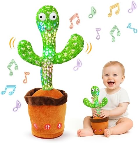 Talking Cactus Toy Mimicking Singing Dancing Plush Baby Cactus Li...