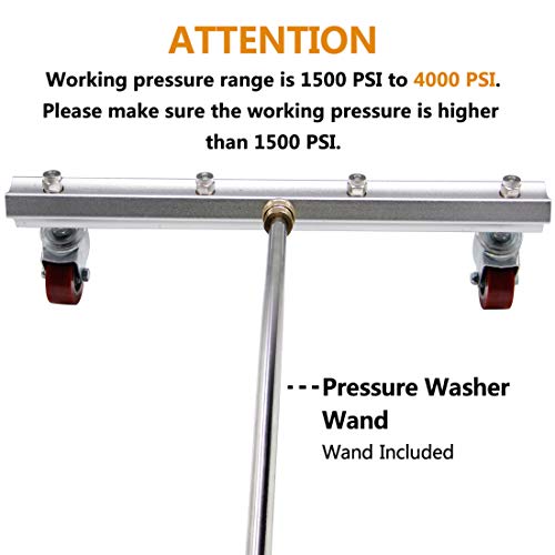 image for Twinkle Star 16 Inch Pressure Washer Undercarriage Cleaner, Under Car 