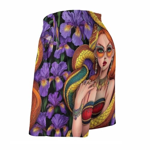 Breathable Swim Trunks for Men, Summer Men's Quick Dry Board Shorts with Pockets for Swimming, Running4