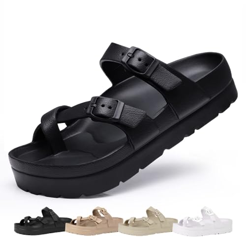 Geweo Sandalen Damen Sommer Plateau Sandalen Damen Bequem Sandalen & Slides...